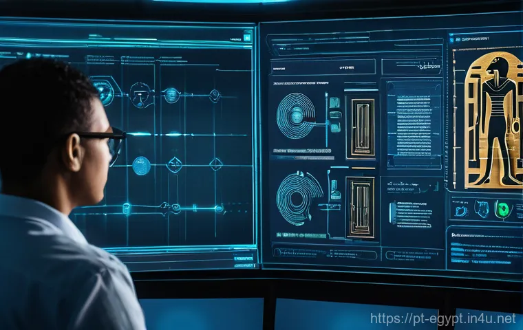 이집트의 최신 기술 트렌드 - **"Innovation Hub: The Heart of Egyptian Startups"**: Inside a brightly lit, modern "Creativa Innova...